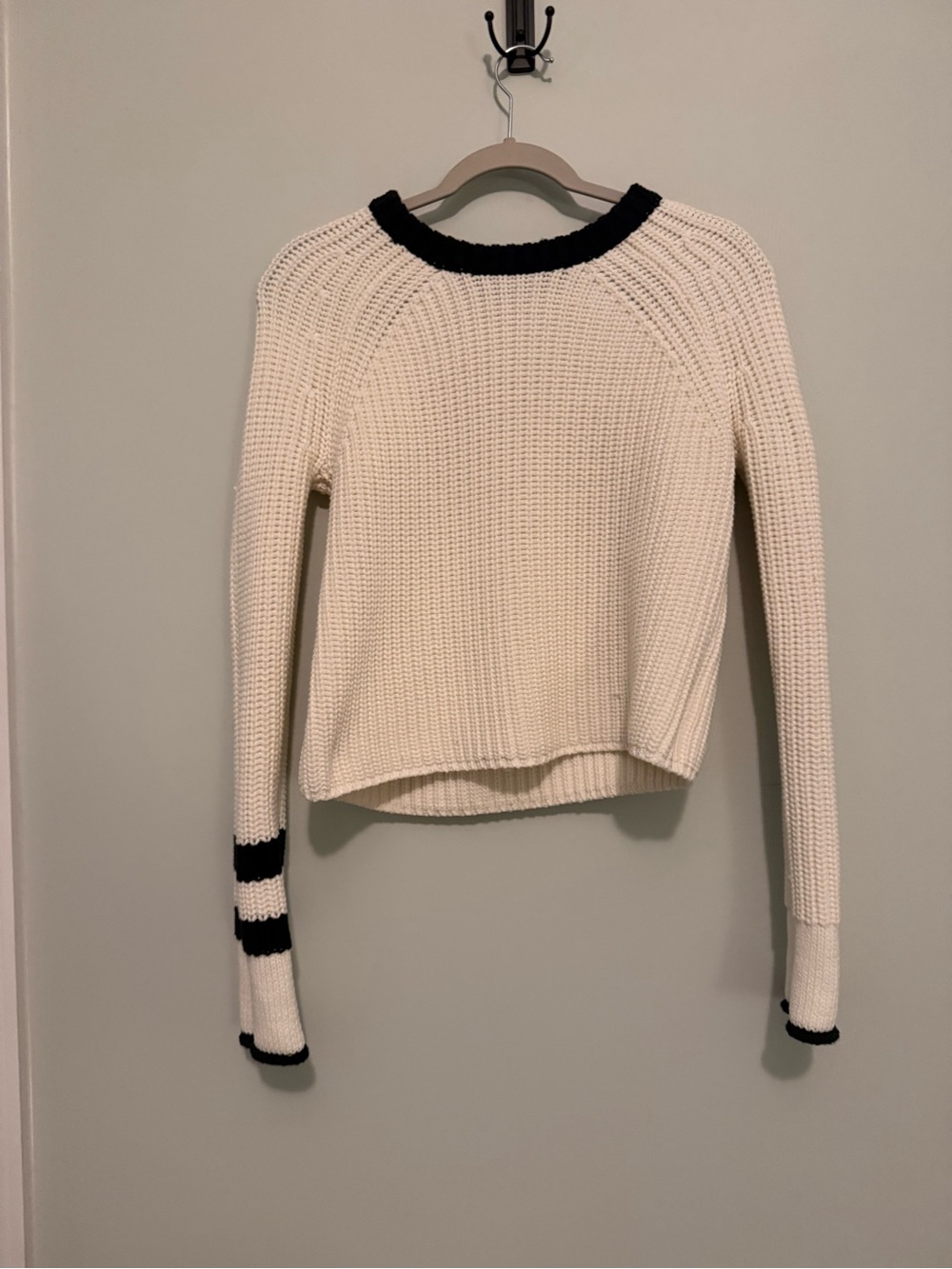 Rag & Bone Knit Sweater with Black Trim - Women's